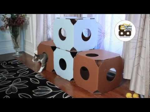 Catty Stacks - Eco-friendly, durable, modular, designer cat furniture