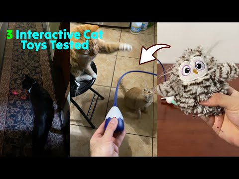 2 Robotic Cat Toys &amp; Cat Laser Collar Tested 🐈 Gadgetify
