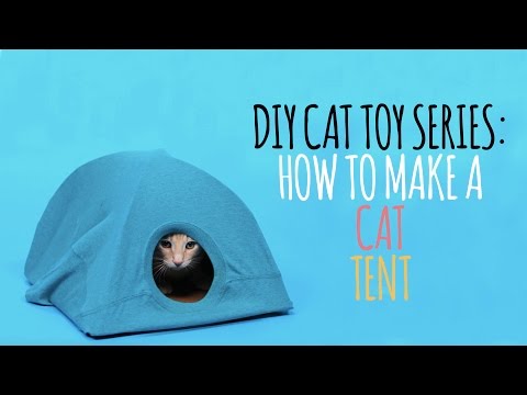 DIY Cat Toys - How to Make a Cat Tent