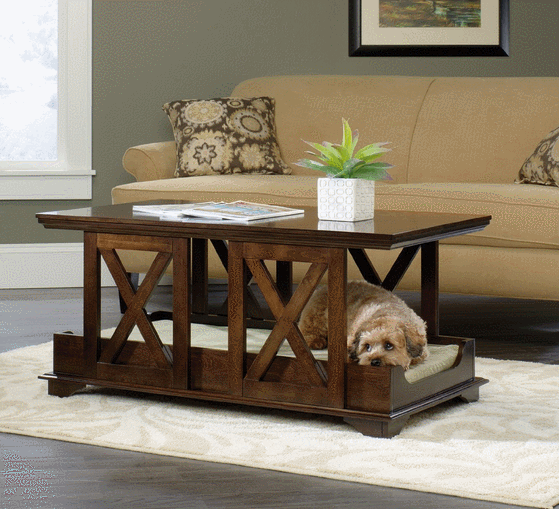 coffee table pet bed