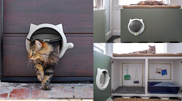 LYNX Cat  Door for Interior Exterior  Doors Slash Pets