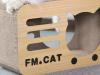 FM.Cat: Radio-Shaped Cardboard Cat Scratcher & Bed